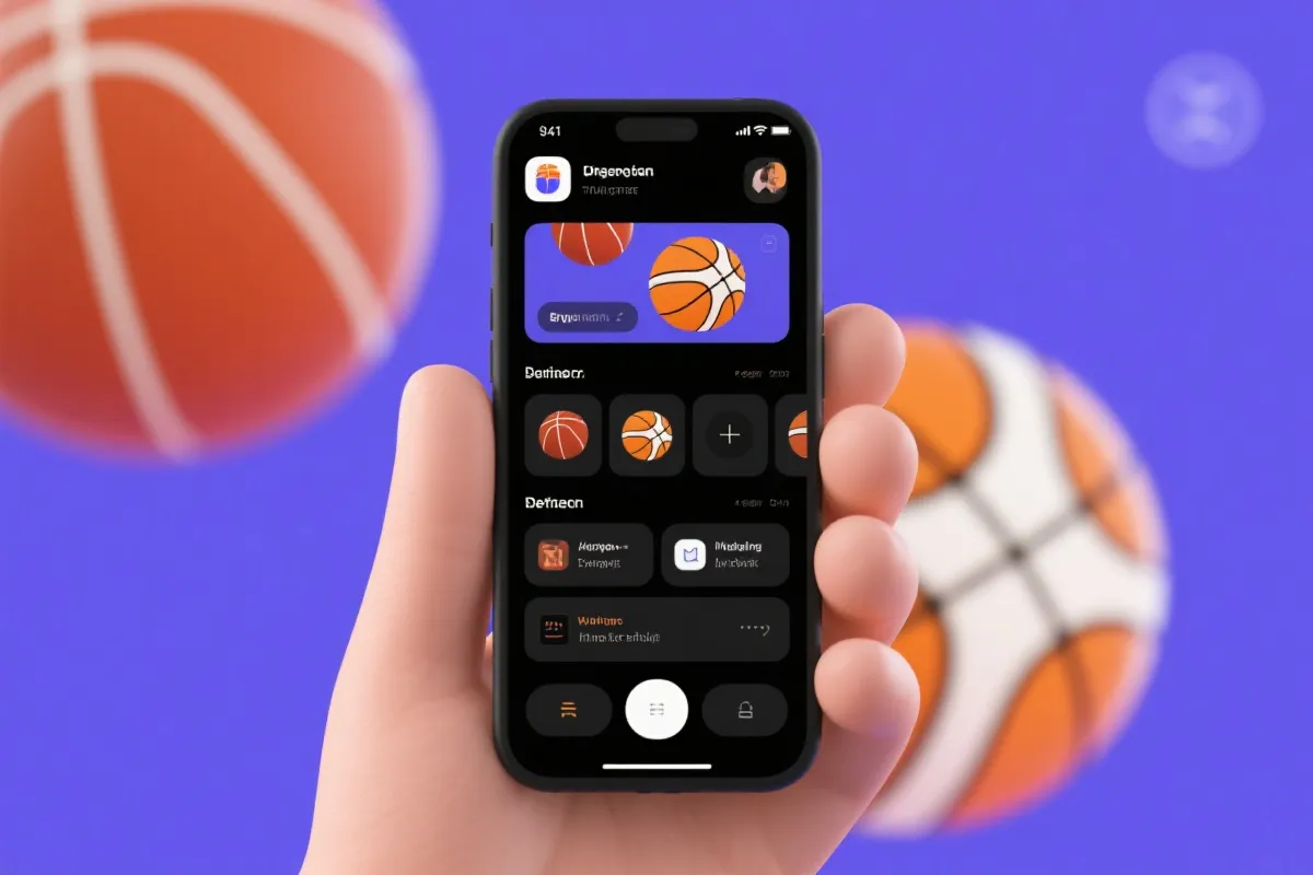 国内篮球联赛 App 截屏预览