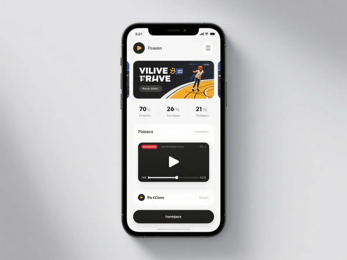 国内篮球直播App界面预览