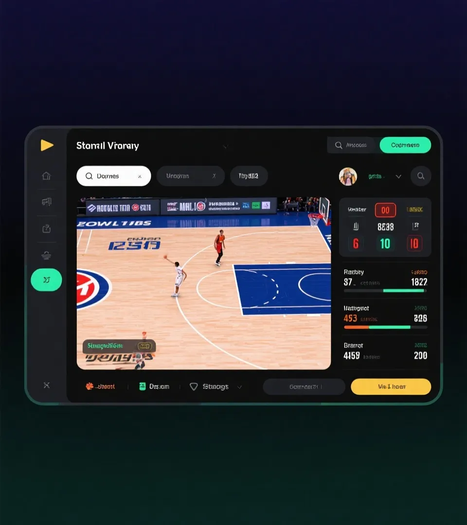 国内篮球直播与比分数据展示