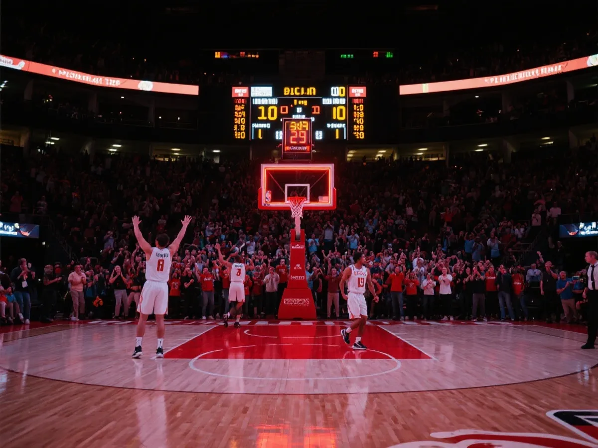 精彩篮球赛事瞬间